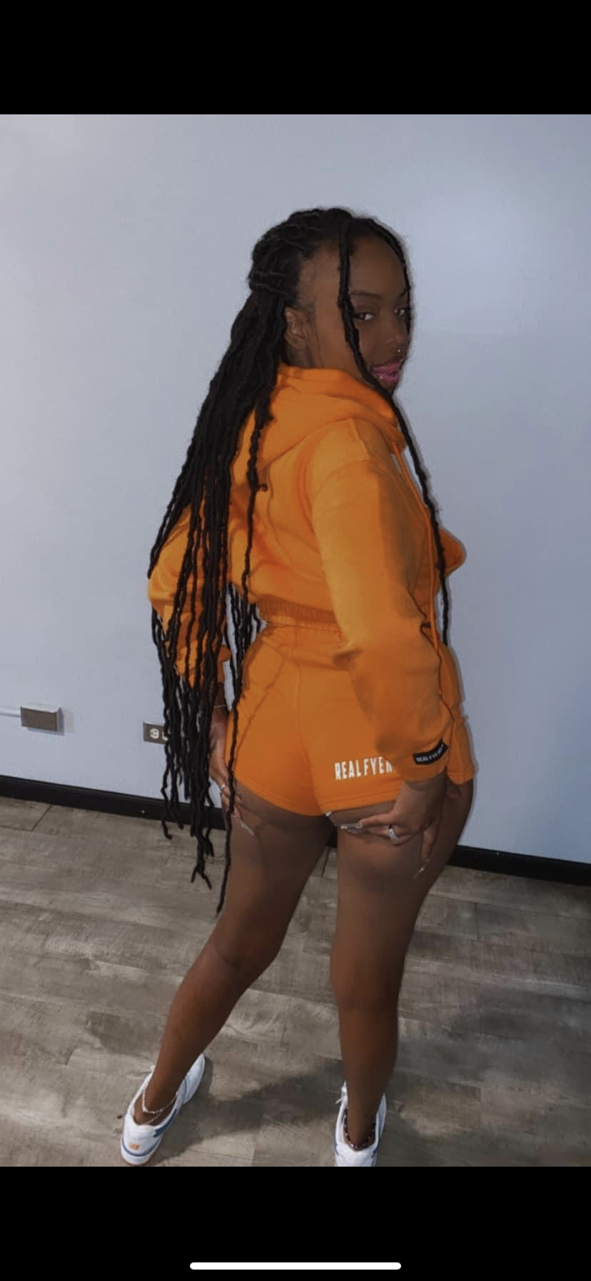 Orange Fye kind Short set