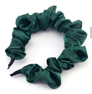 Varsity Green Silk Headband