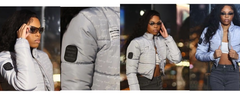 Real Fye Kind ®️ Fitted Grey Puffer