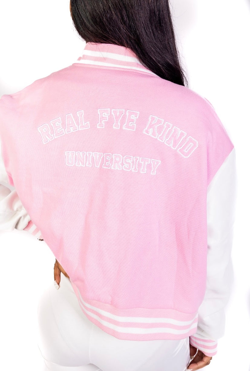 Fye Kind PINK Bomber Jacket