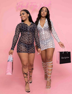 “Real Fye Kind “ Mesh Dress